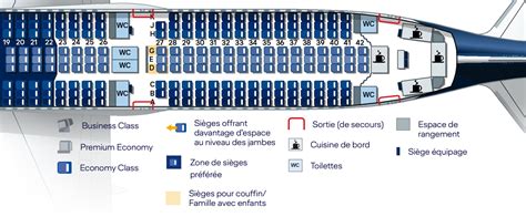 plan de cabine avion